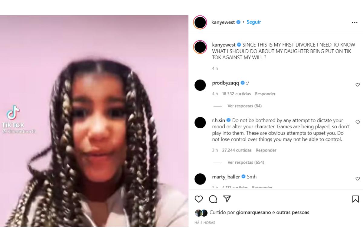 Kenye West criticou a criação da filha
