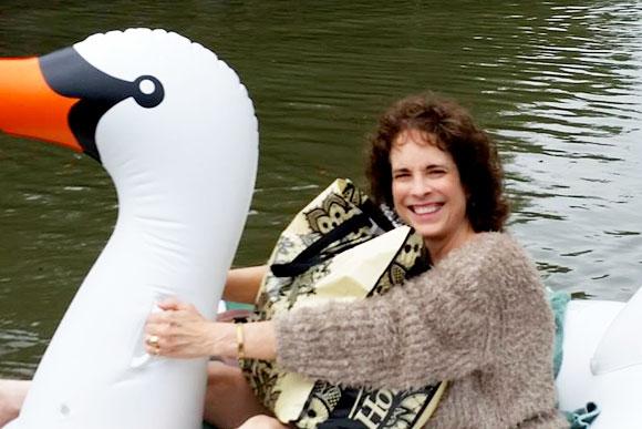 cisne inflável