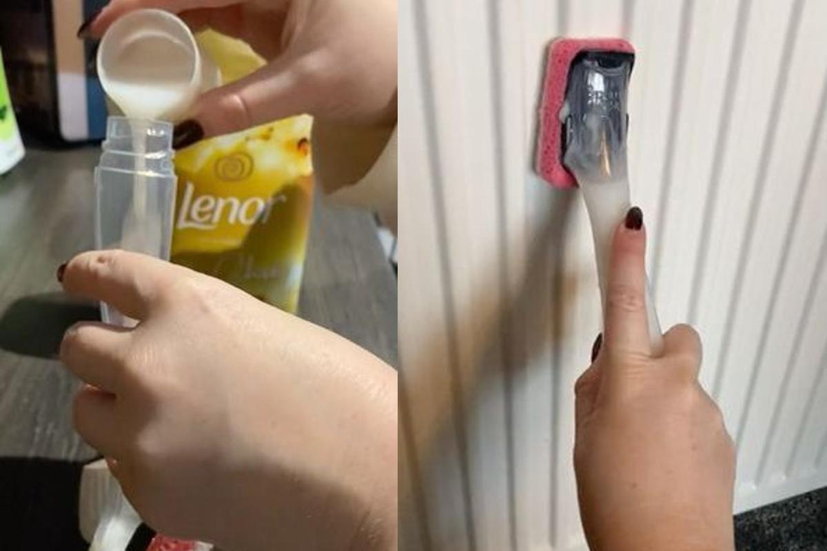A mãe mostrou o truque nas redes sociais