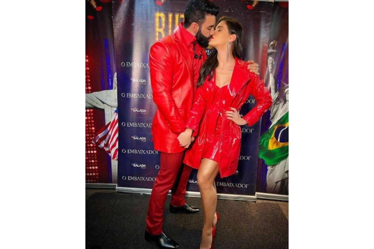 Andressa Suíta posta foto cheia de carinho com Gusttavo Lima