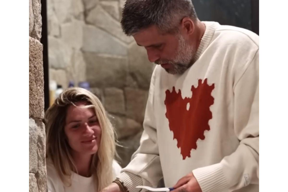 Giovanna Ewbank e Bruno Gagliasso fazem teste de gravidez
