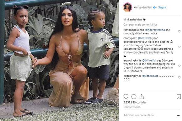 A foto original postada por Kim (Foto: Reprodução/ Instagram)