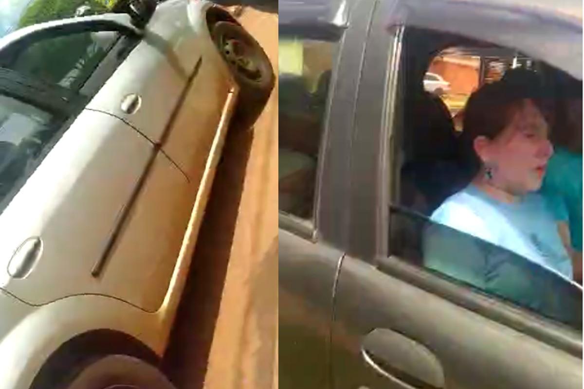 pai foge após dar soco na cara de criança