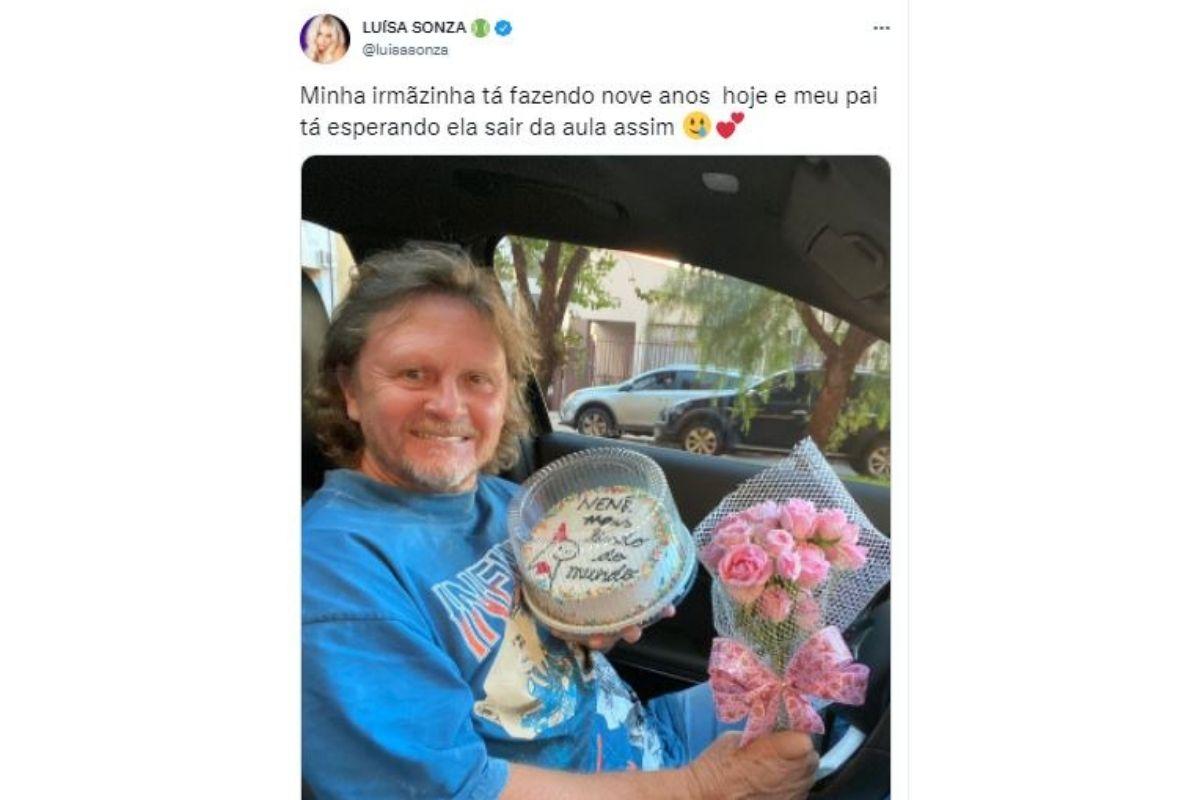Pai de Luisa Sonza da presente fofo para filha caçula