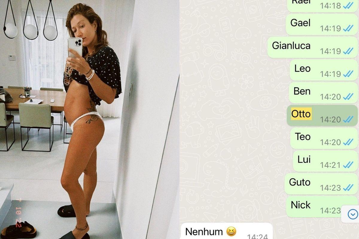 Gabriela Pugliesi mostra barriga de grávida e dá dica do nome do primeiro filho