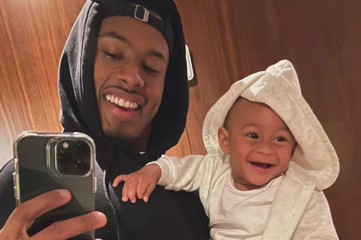 Paulo André com o filho