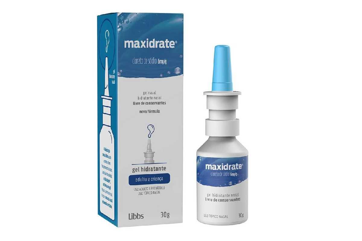 O gel hidratante Maxidrate® promove um maior conforto respiratório