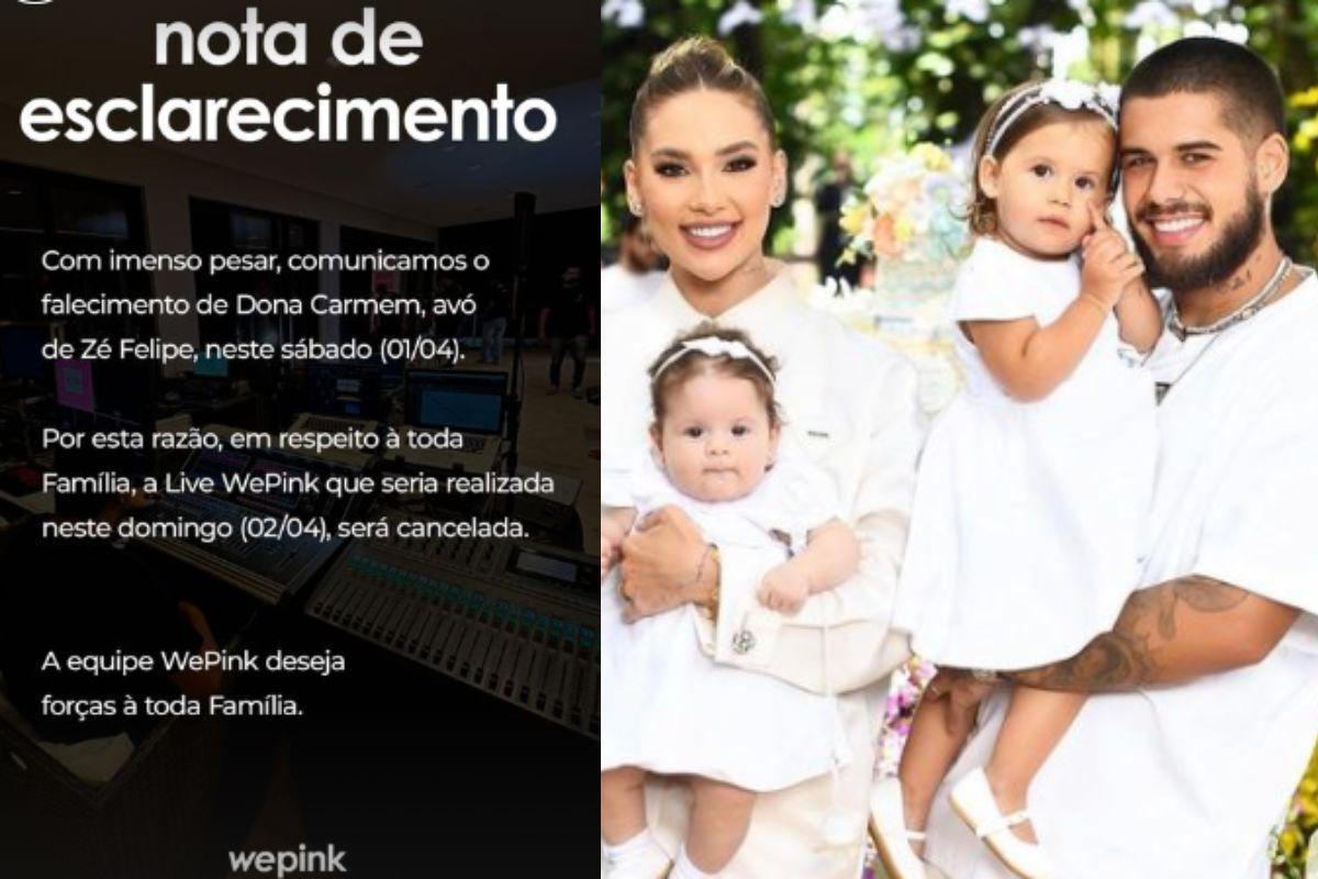 Live que seria feita hoje pela família é cancelada