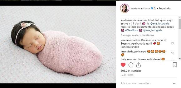 Foto: Reprodução Instagram / @santanaadriana