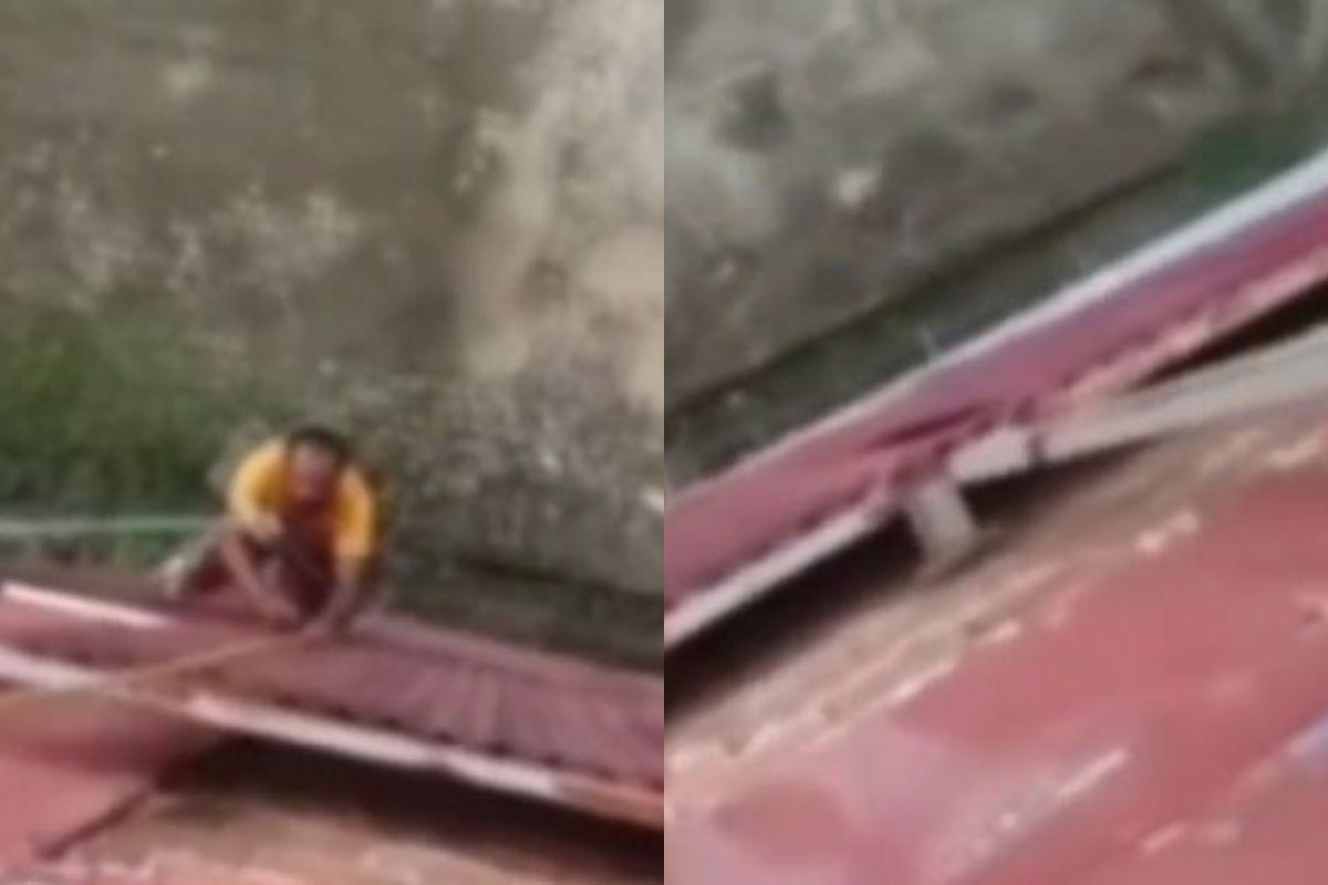 O filho gravou o pai momentos antes do acidente