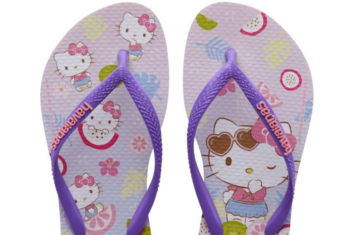 Chinelo Havaianas Slim Hello Kitty