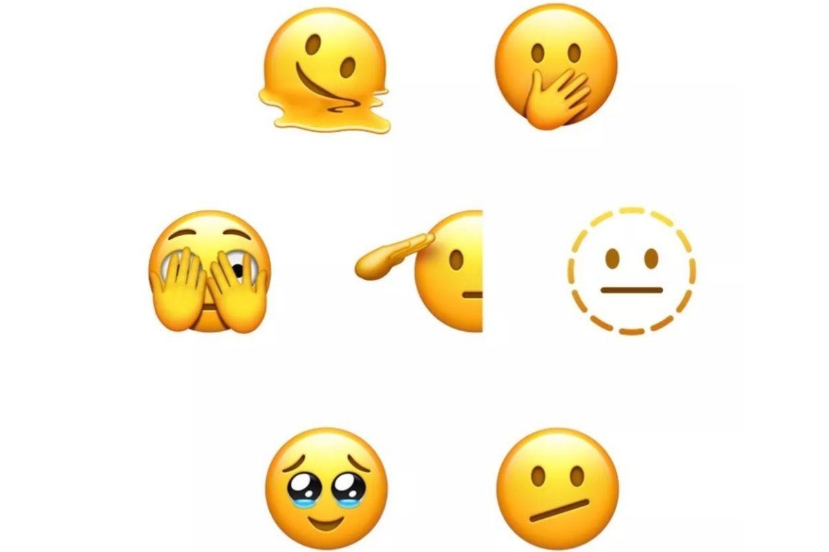 Os novos emojis contam com carinha derretida, continência e muito mais