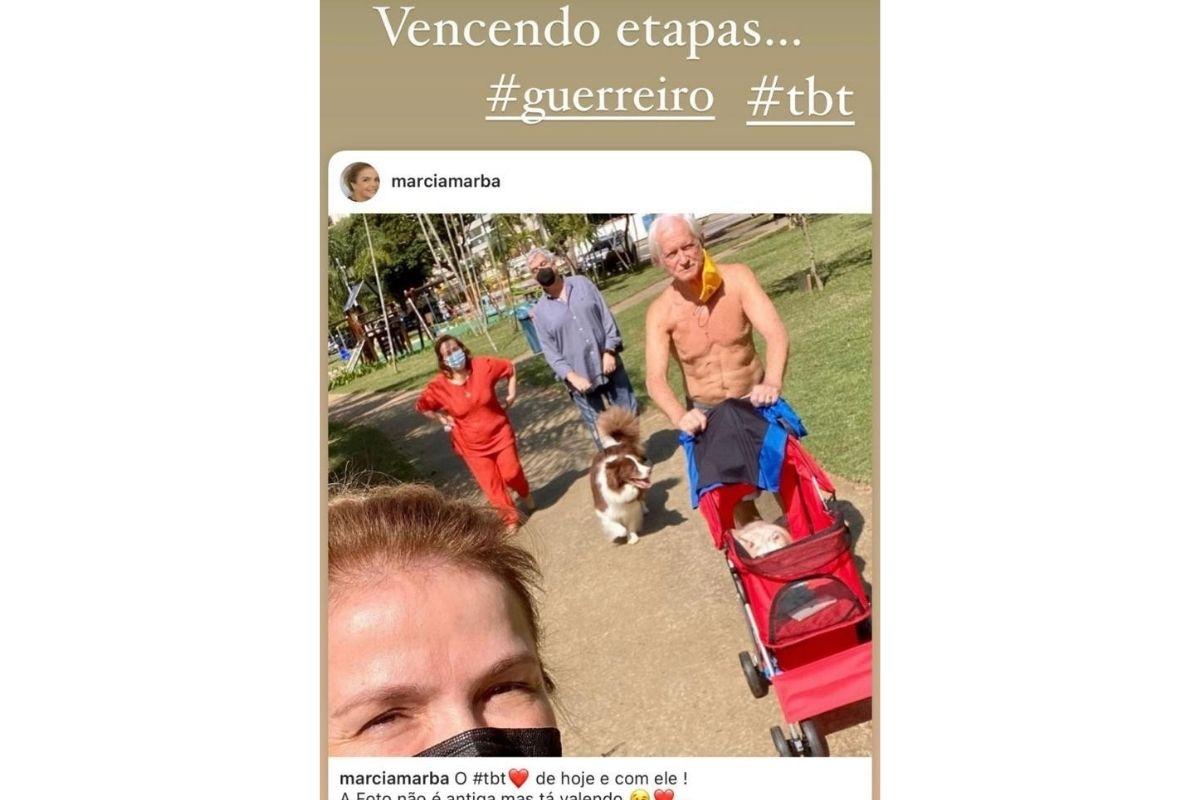 Angélica postou nos Stories uma foto de Francisco