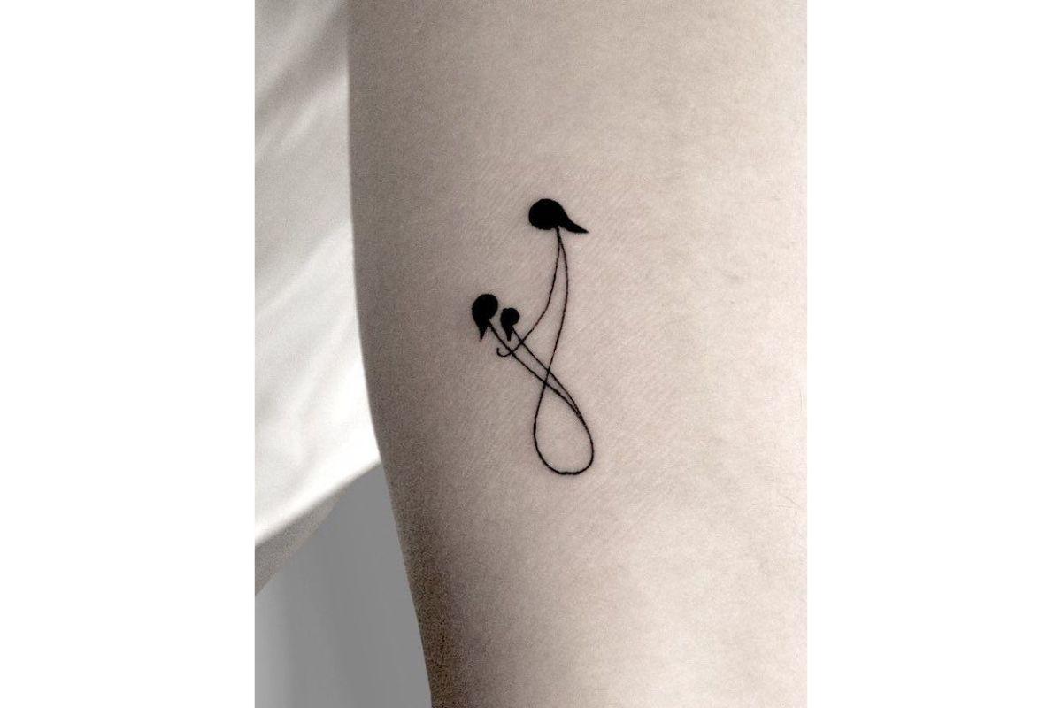 Tatuagem para filho pequena e discreta