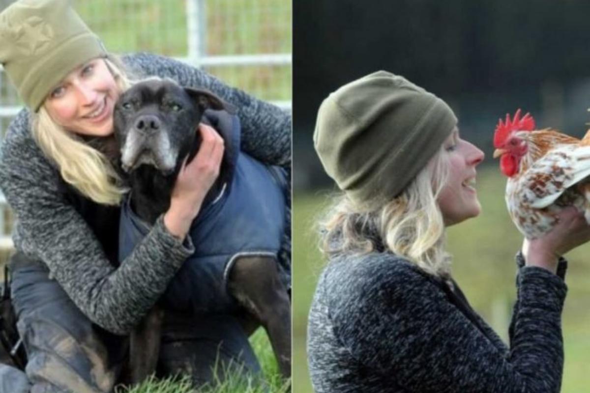 A mulher abriu um abrigo para os animais passarem os últimos dias felizes