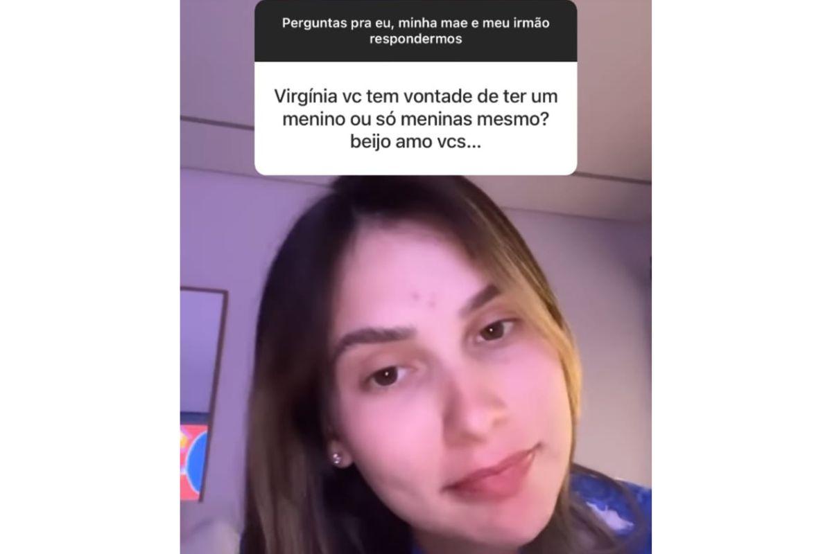 Virginia fala se quer ter meninos ou apenas meninas