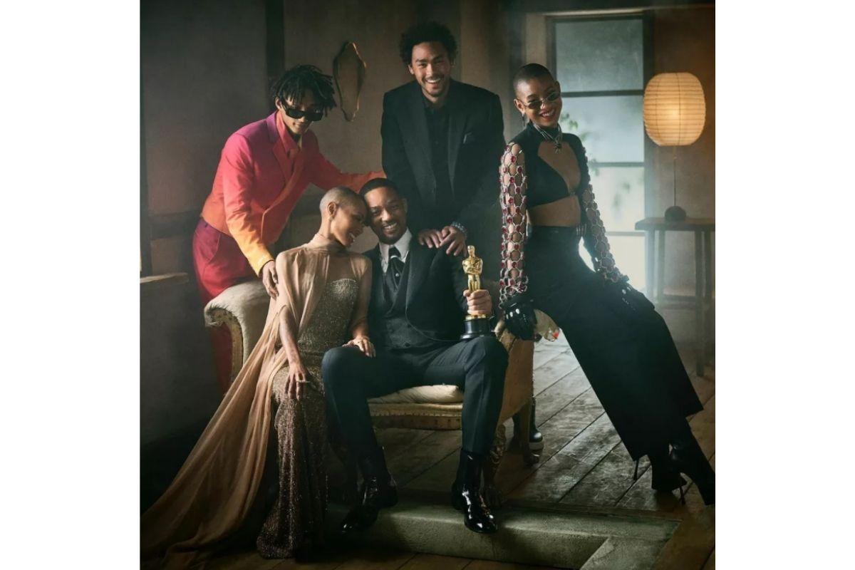 Will Smith divide opiniões ao comemorar a vitória do Oscar com a família na internet