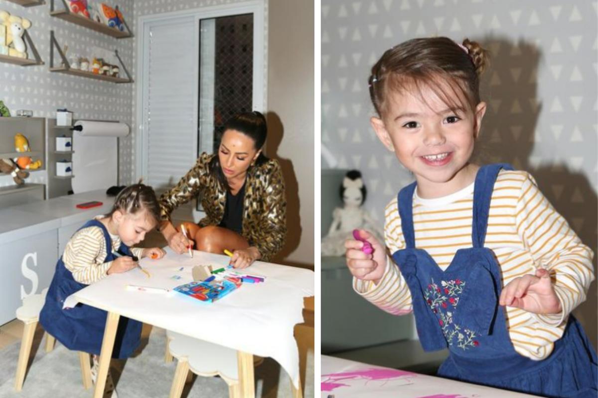 Sabrina Sato aparece brincando com Zoe e fãs reparam semelhança: "Mini Sabrina"