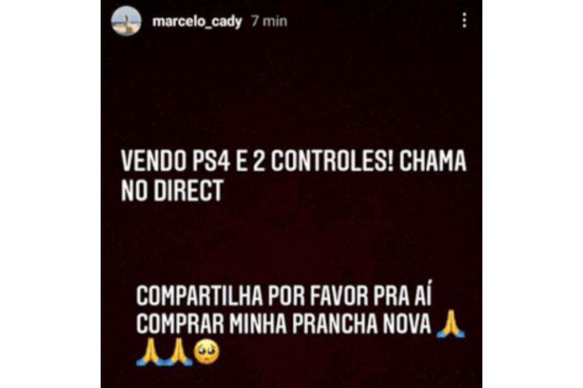 O filho de Ivete Sangalo, Marcelo, estava vendendo o videogame para comprar uma prancha nova