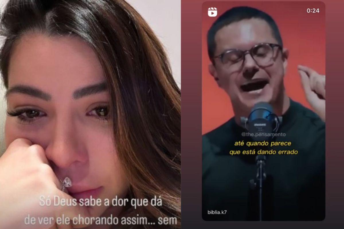 Captura de tela do stories de Vitoria Telles