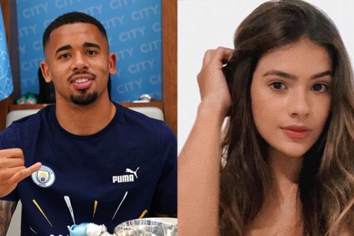 Gabriel Jesus anuncia que está esperando o primeiro filho com a namorada, Raiane Lima