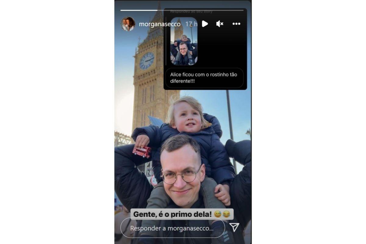 Morgana Secco confunde seguidores após postar foto de sobrinho: "Alice ficou tão diferente"