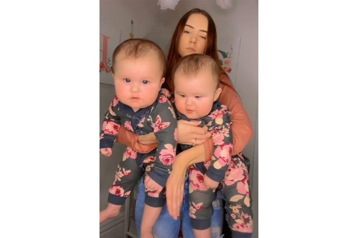 A mãe disse que não usa efeito nos vídeos e que os bebês são assim mesmo