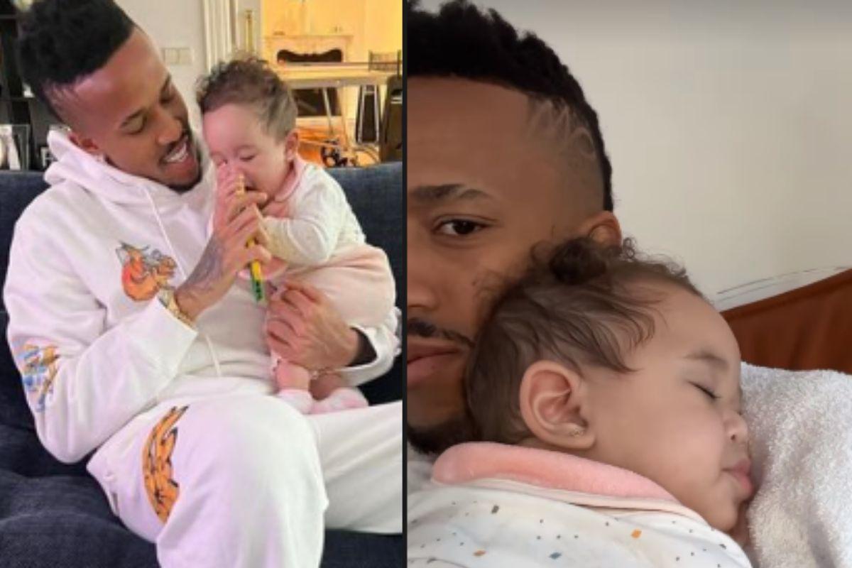 Éder Militão com Cecília