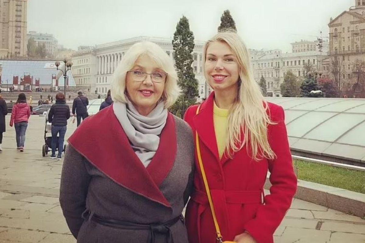 Olga com a mãe