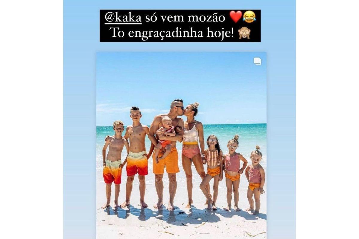Carol Dias se inspira em família grande para dizer que quer mais filhos