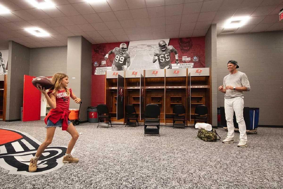 Tom Brady parabenizou Vivian pelos 9 anos de vida