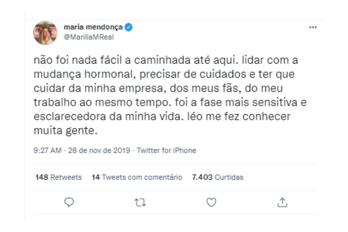 Marília falou sobre a chegada de Léo