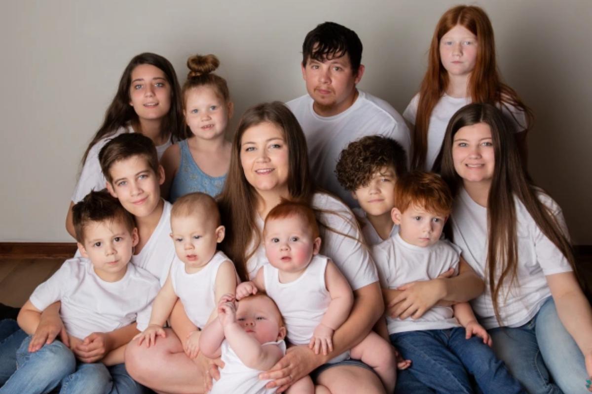 Britni e os filhos