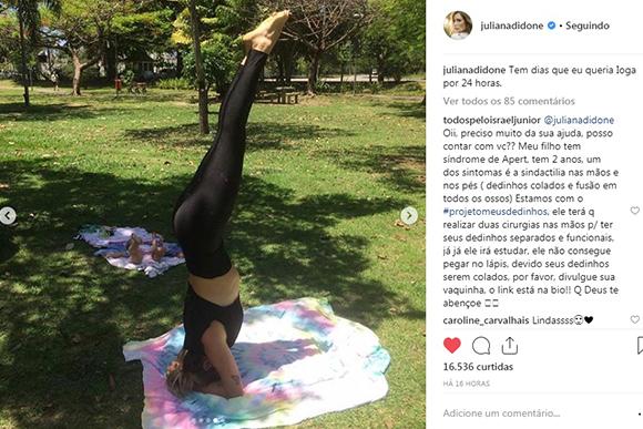 Foto: Reprodução Instagram / @julianadidone