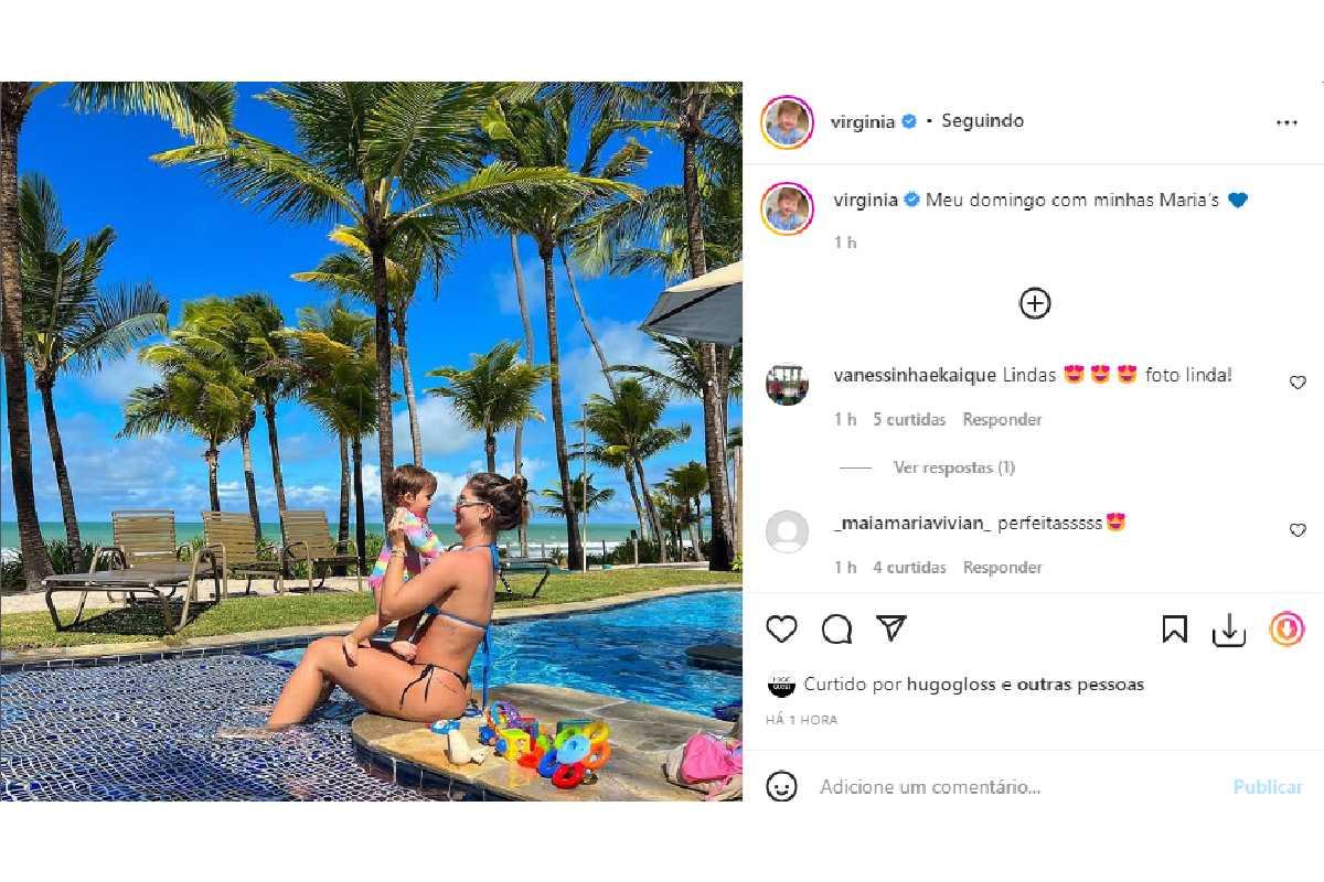 Virginia Fonseca mostra viagem junto das filhas Maria Alice e Maria Flor (a segunda na barriga)