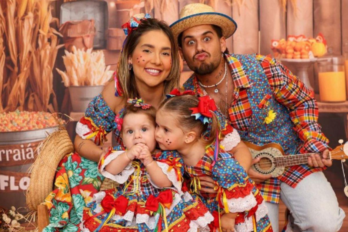 Maria Flor ganhou festa junina