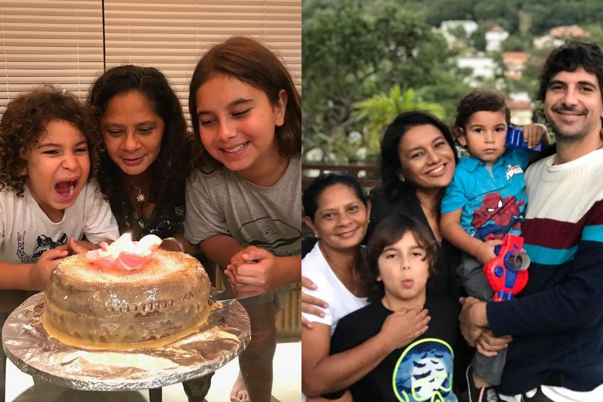Dira Paes posta homenagem para irmã de leite