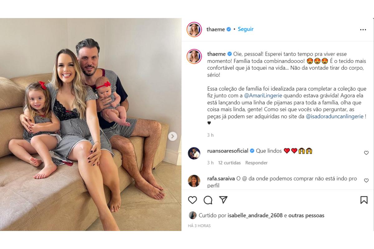 A família ficou incrível com esse look!