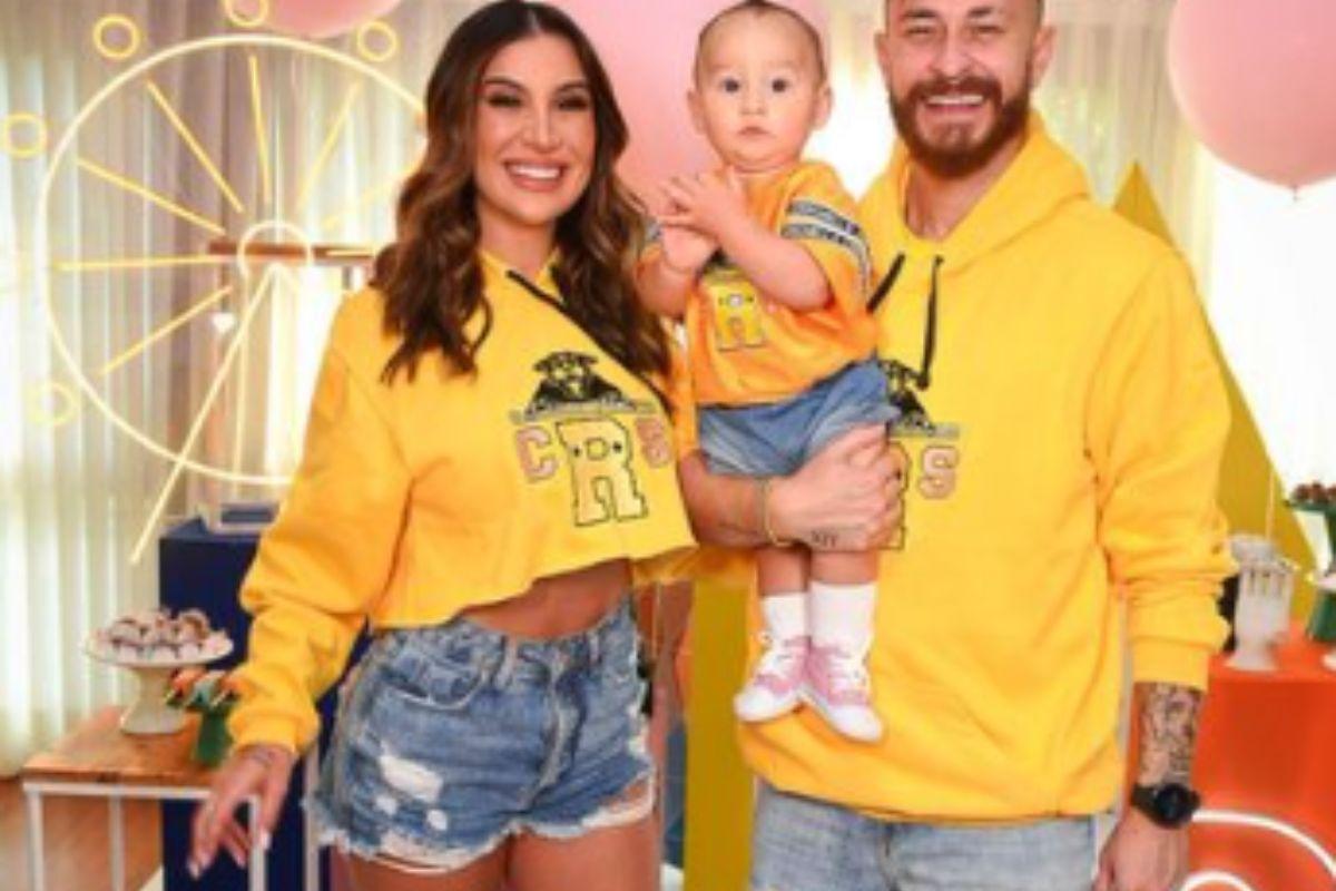 Fred e Bianca com o filho Cris