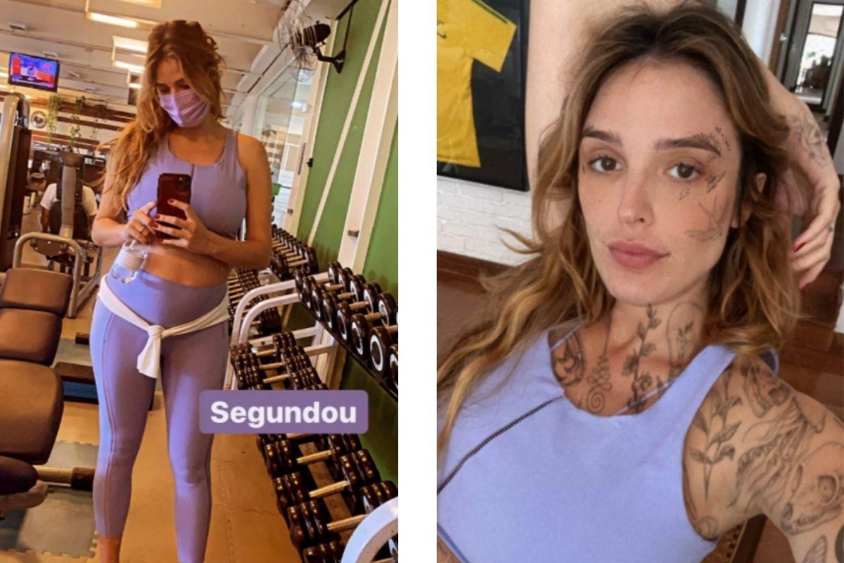 Rafa Brites gravida na academia