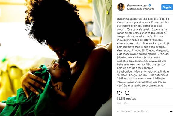 (Foto: reprodução instagram/sheronmenezzes)