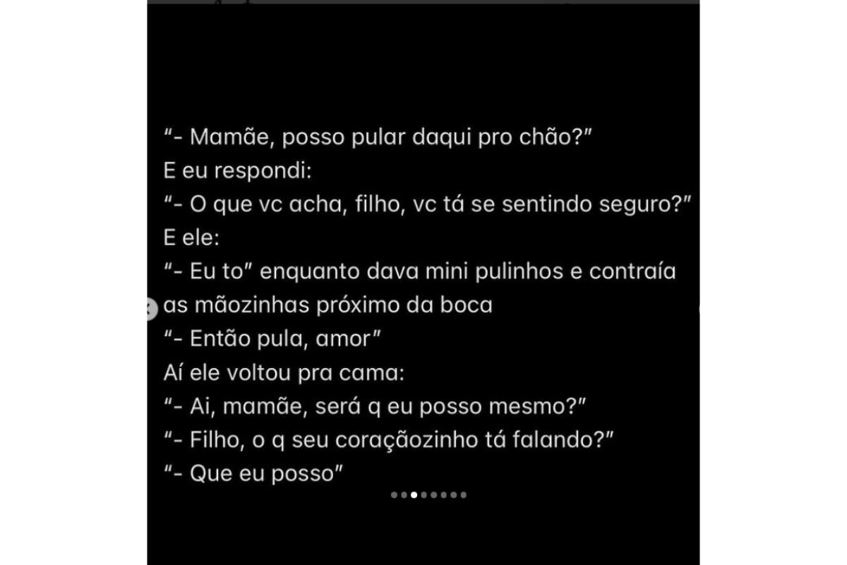 Mônica Benini compartilhou o relato nas redes sociais