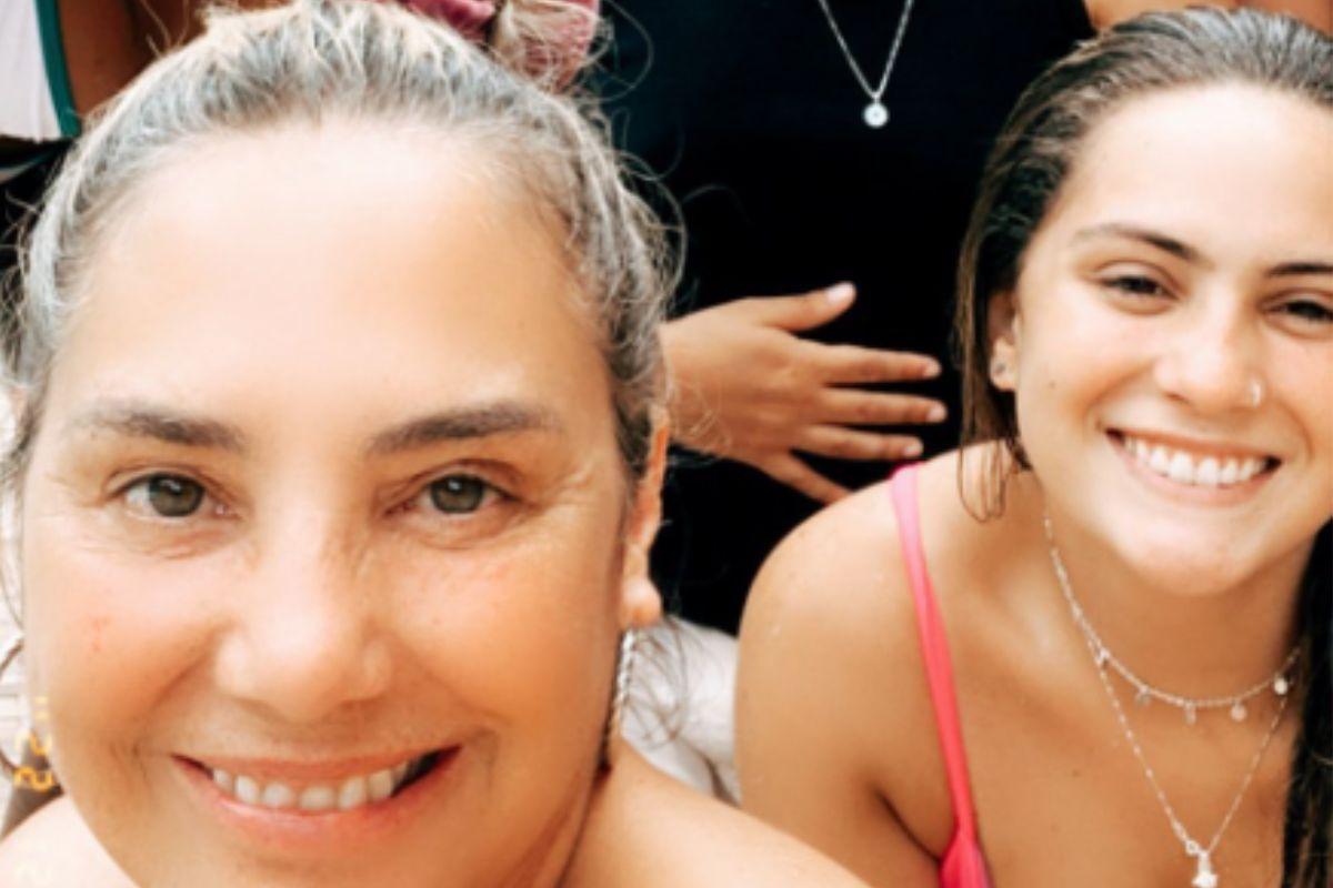 Heloisa com a filha, Luísa