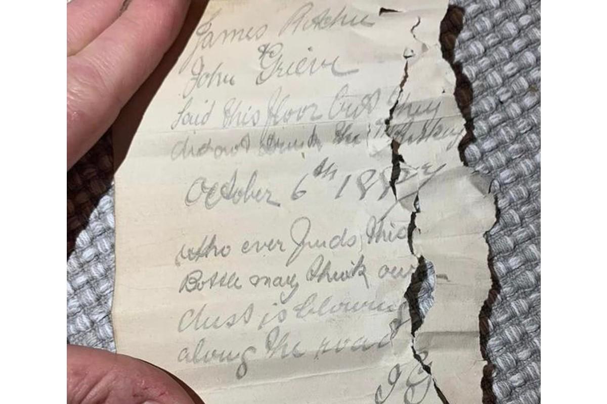 Mensagem na garrafa encontrada depois de 135 anos