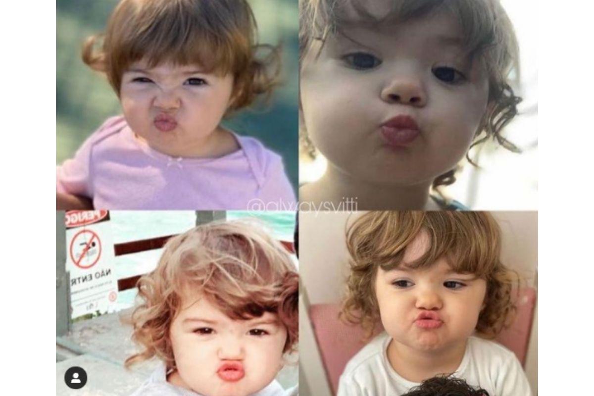 Ela publicou a montagem no Instagram