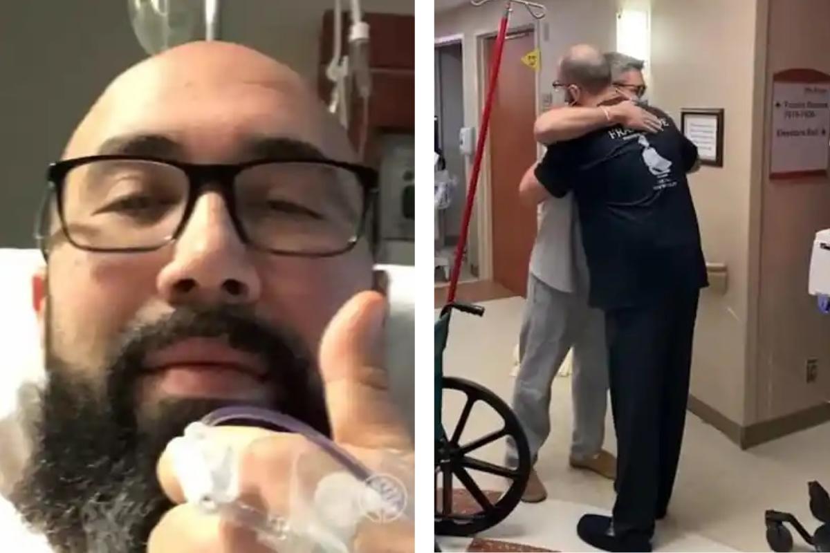 Homem desconhecido doa rim para que pai solo com doença rara consiga ver os filhos crescerem