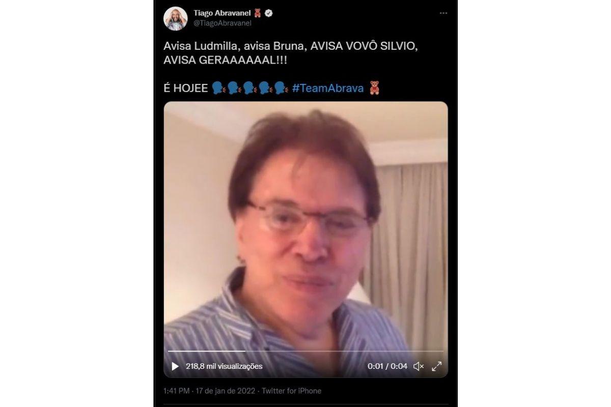 O apresentador do SBT chegou a declarar sua torcida oficialmente ao neto, mesmo participando de um programa da emissora concorrente