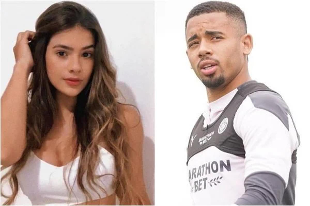 Gabriel Jesus anuncia que está esperando o primeiro filho com a namorada, Raiane Lima