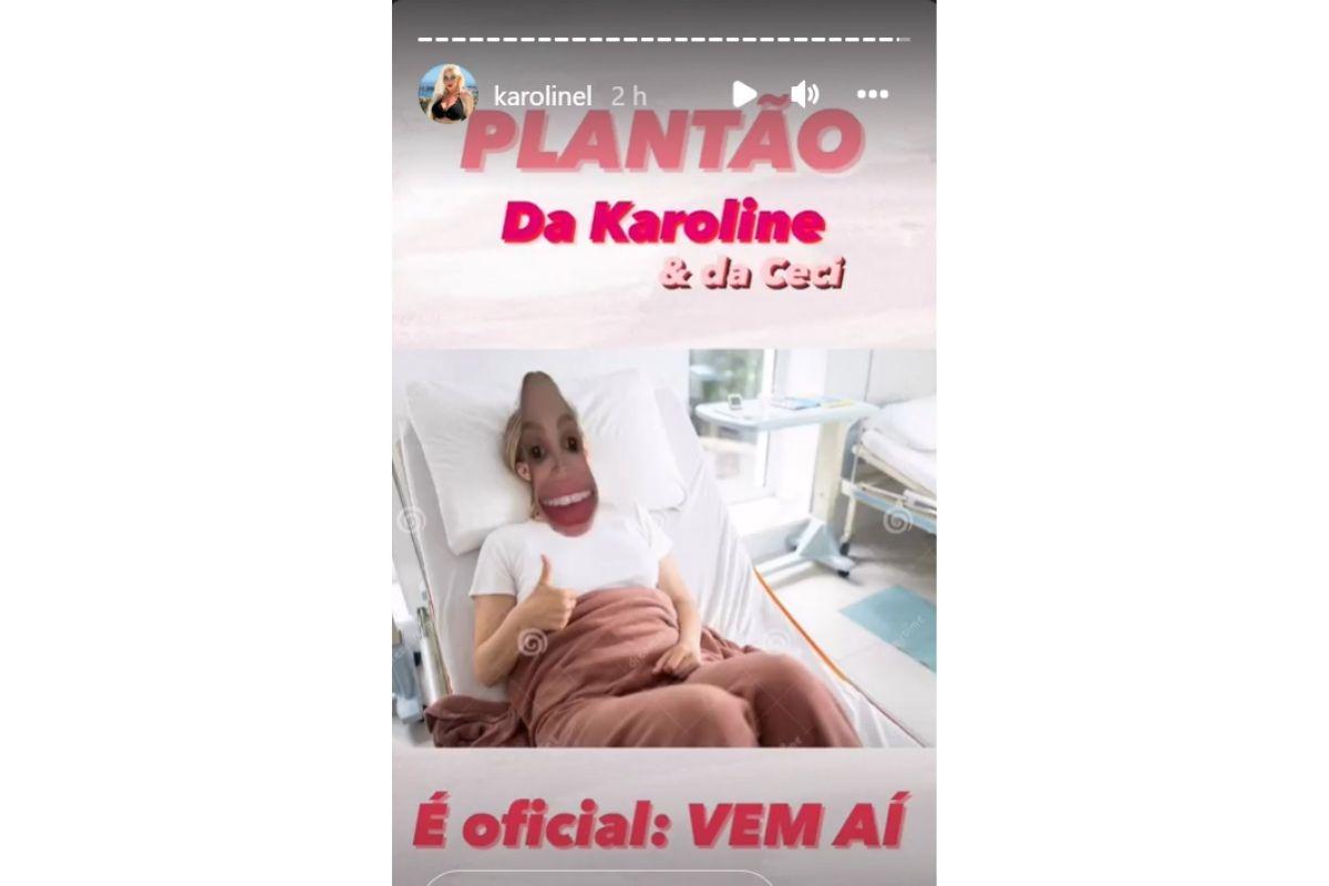Karoline Lima anuncia que está prestes a dar à luz Cecília