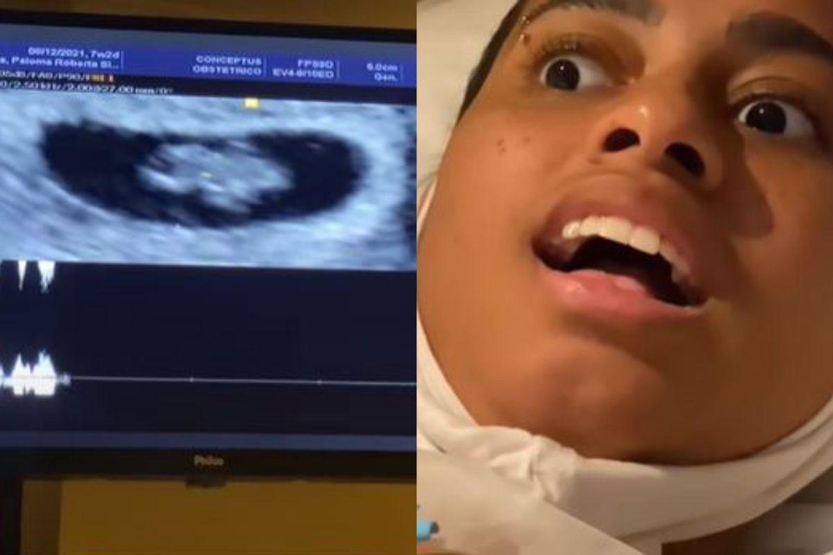 Mc Loma ficou assustada com o ultrassom do bebê